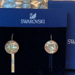 Authentic Swarovski Gold Bella earrings